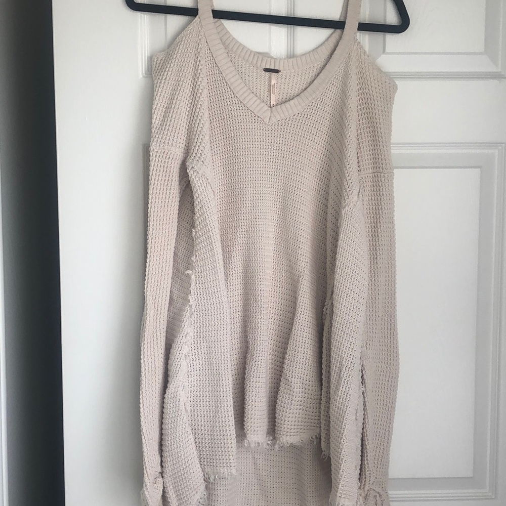Off the shoulder oversized sweater